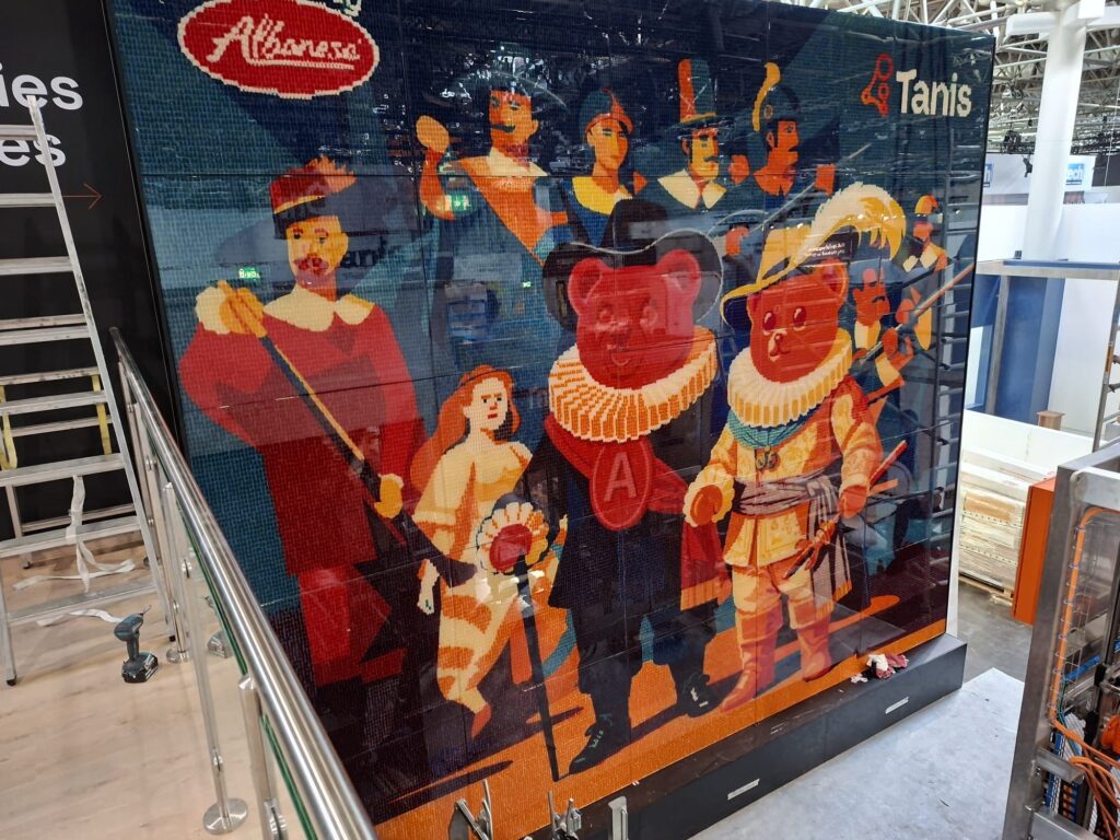 Gummiberen mozaïek
